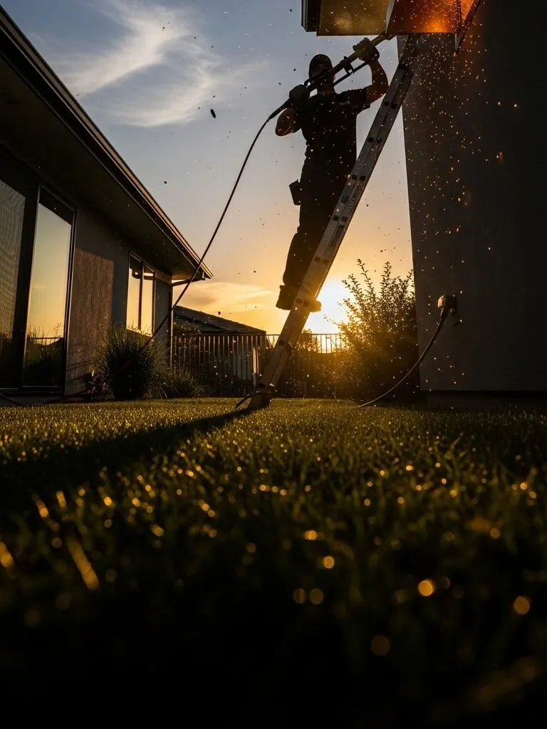 Fresh Air Quality technician cleaning air ducts in Ontario